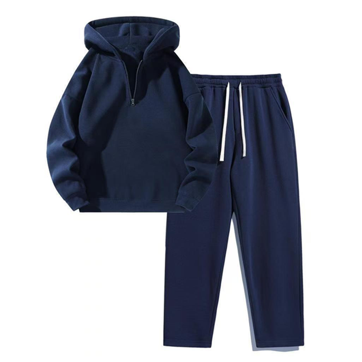 Half-Zip Hoodie &amp; Sweatpants Set
