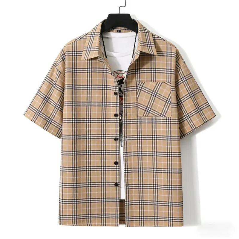 Vintage Plaid Loose-Fit Shirt