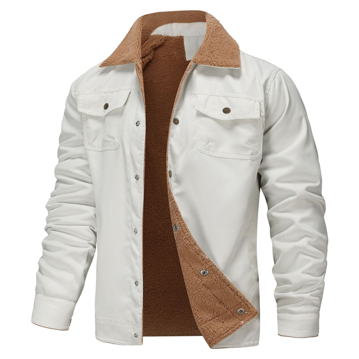 Fleece Lined Multi-Pocket Trucker Jacket