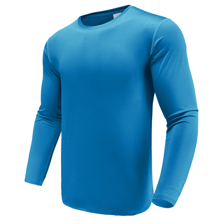 Fitted Long Sleeve Crew Neck Shirt