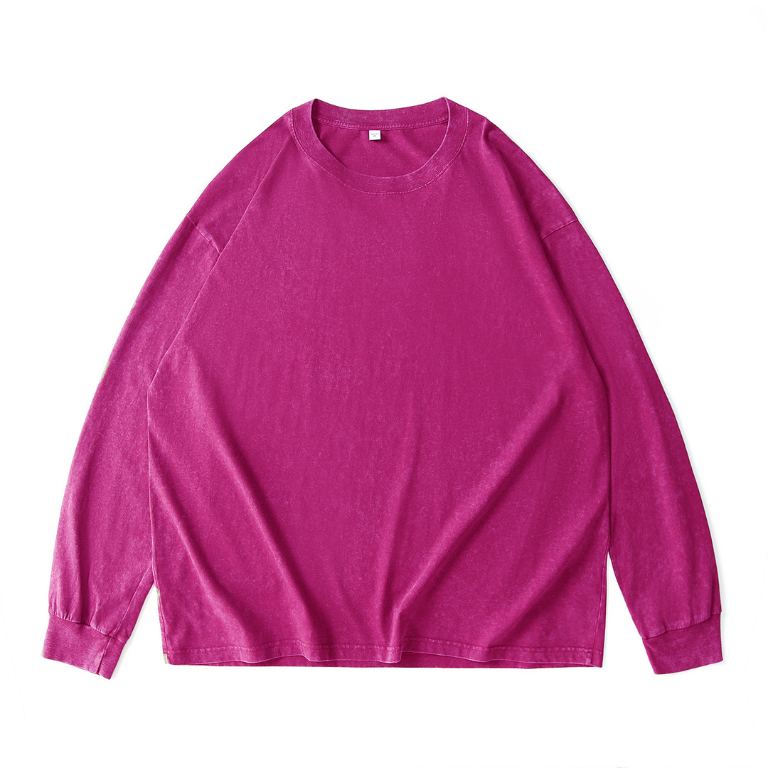 Washed Distressed Crewneck Sweatshirt