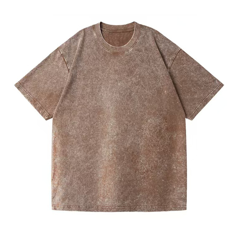 Vintage Distressed Oversized Drop-Shoulder Tee