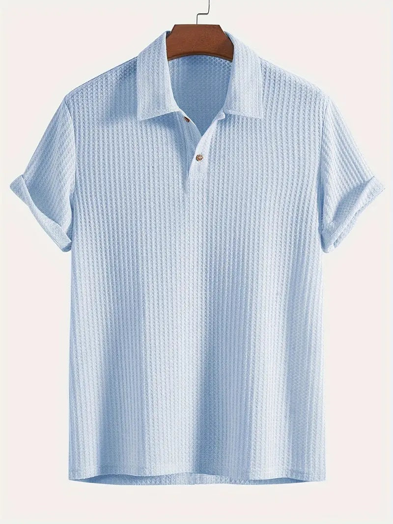 Men's Casual Knit Polo Shirt