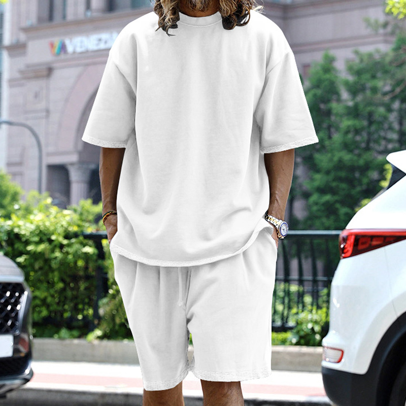 Relaxed T-Shirt &amp; Drawstring Shorts Set