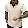 Men's Textured Knit Polo