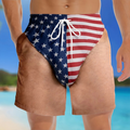 Men's Flag Illusion Swim Trunks