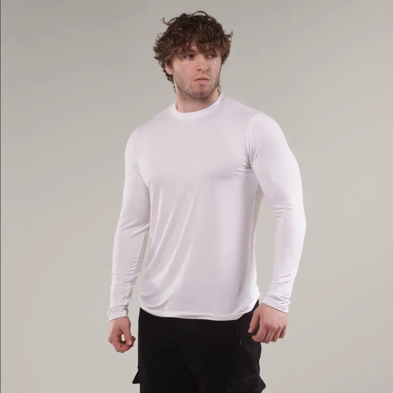 Fitted Long Sleeve Crew Neck Shirt