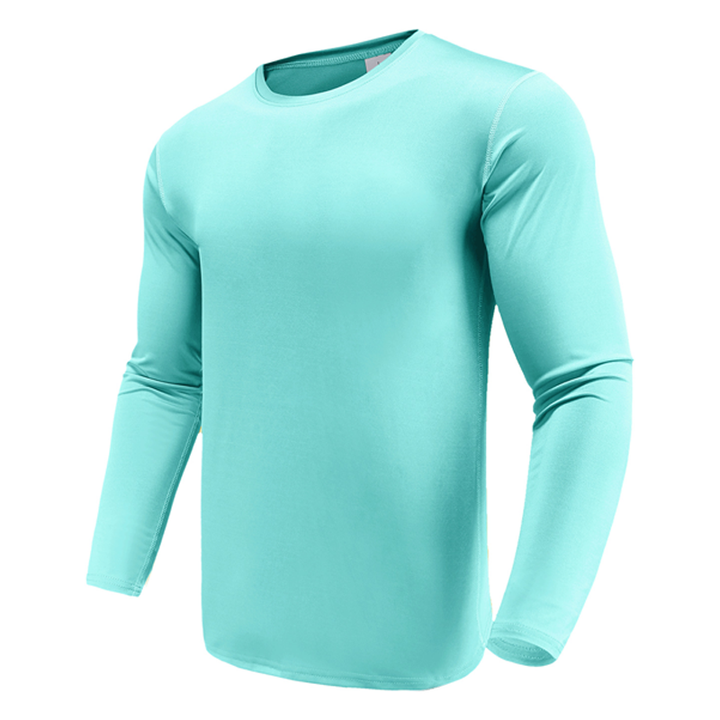 Fitted Long Sleeve Crew Neck Shirt