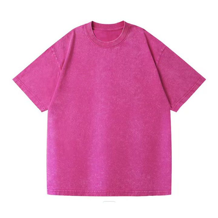 Vintage Distressed Oversized Drop-Shoulder Tee
