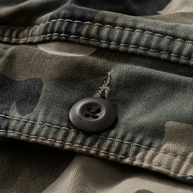 Men's Camo Cotton Cargo Jogger Pants