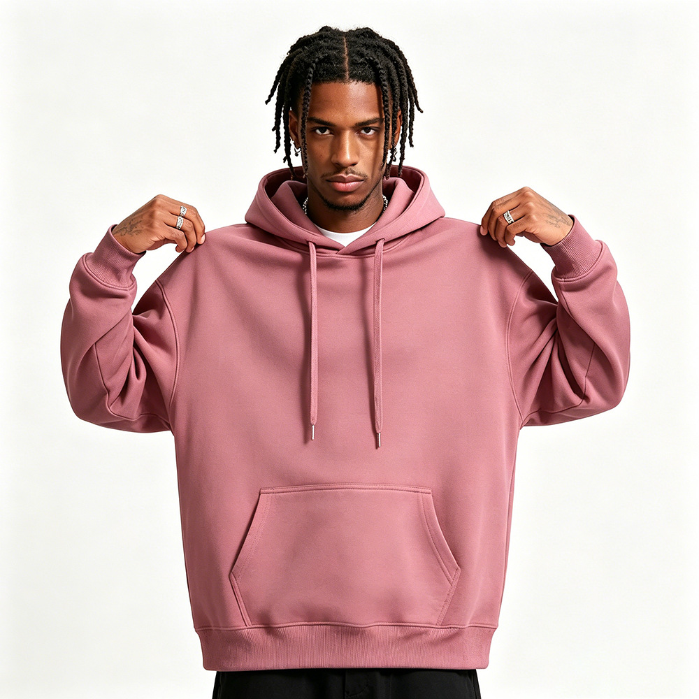 Soft Cotton Blend Pullover Hoodie