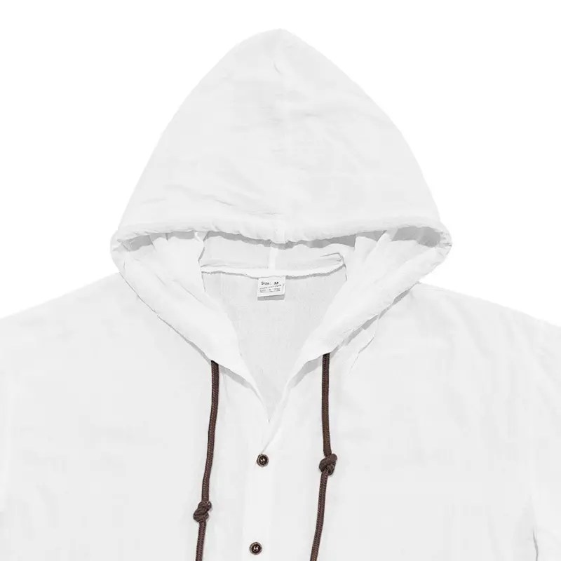 Men's Linen Hoodie Pants Set