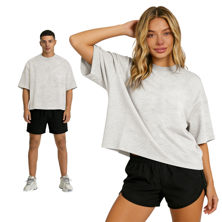 Drop Shoulder Relaxed Fit Casual T-Shirt