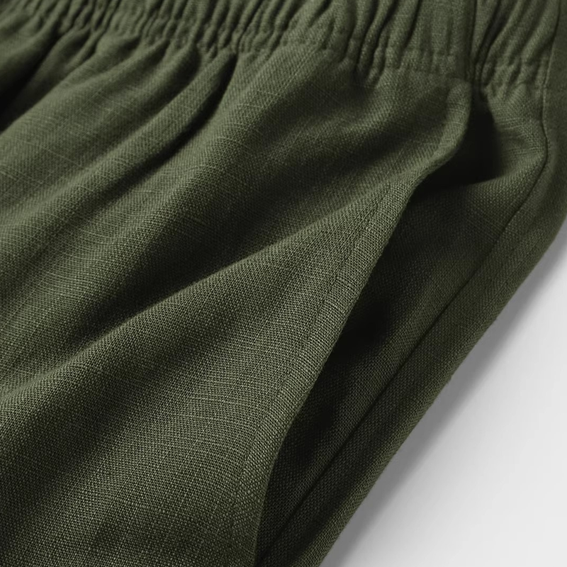 Relaxed Wide-Leg Drawstring Pants