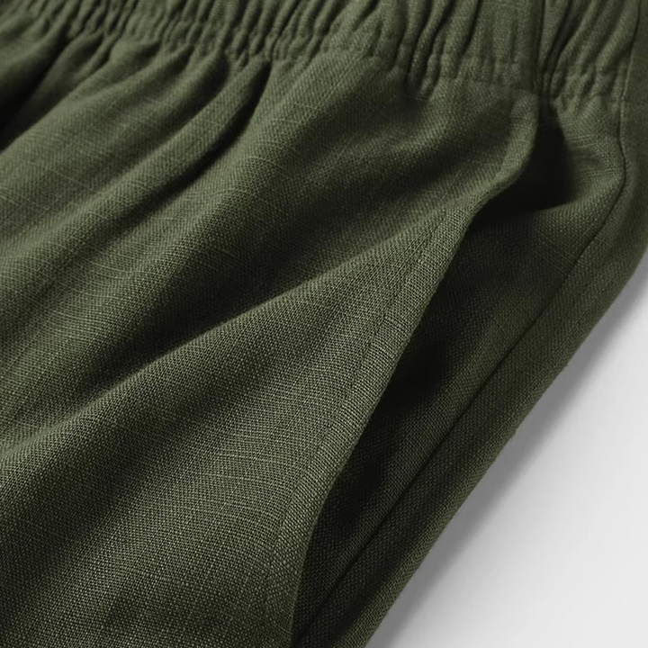 Relaxed Wide-Leg Drawstring Pants