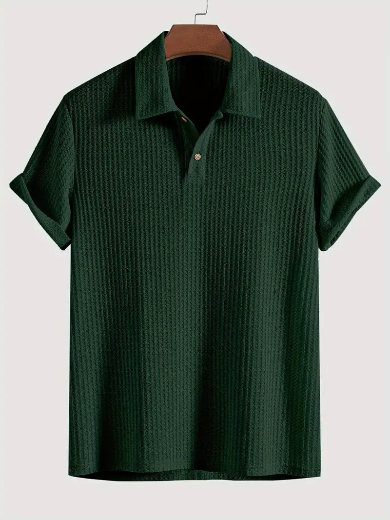 Men's Casual Knit Polo Shirt