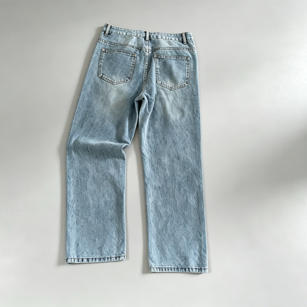 Men's Distressed Baggy Denim Jeans
