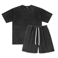 Men's Vintage Washed Tee & Shorts Set