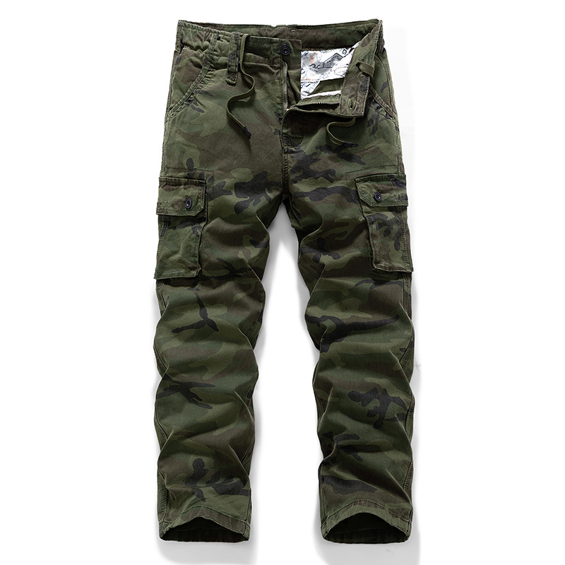 Men's Camo Cotton Cargo Utility Pants