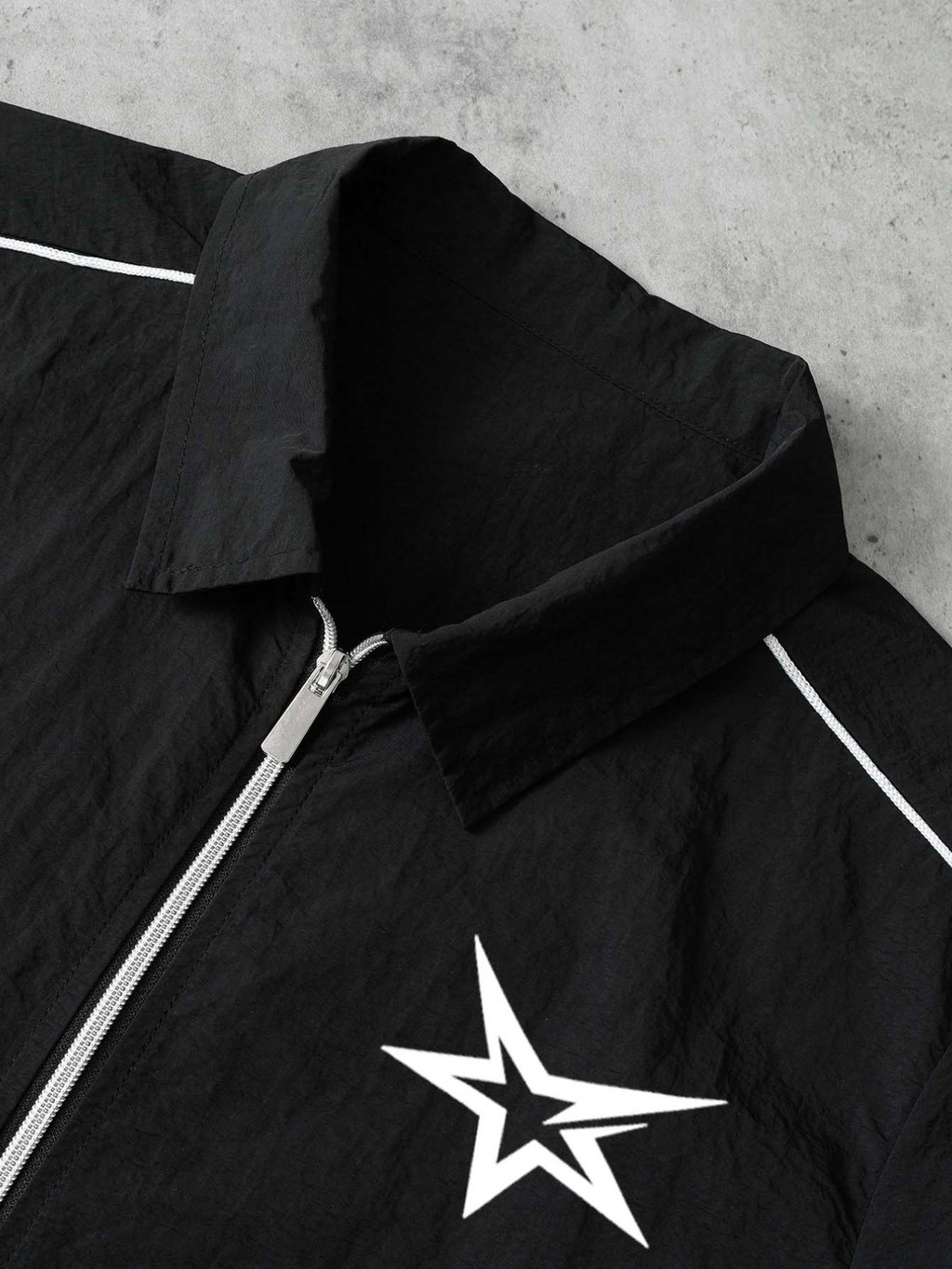 Men's Star Zip Shirt & Shorts Set