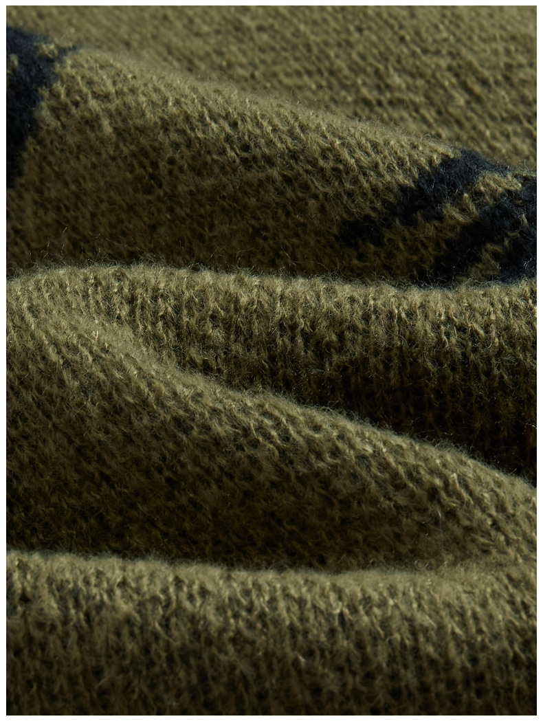 Eye Print Crewneck Knit Pullover Sweater