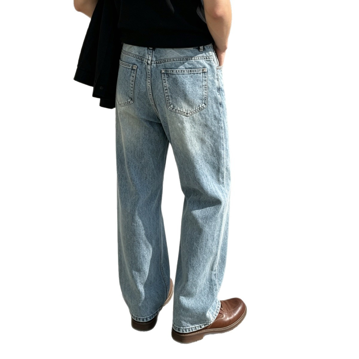 Men's Distressed Baggy Denim Jeans