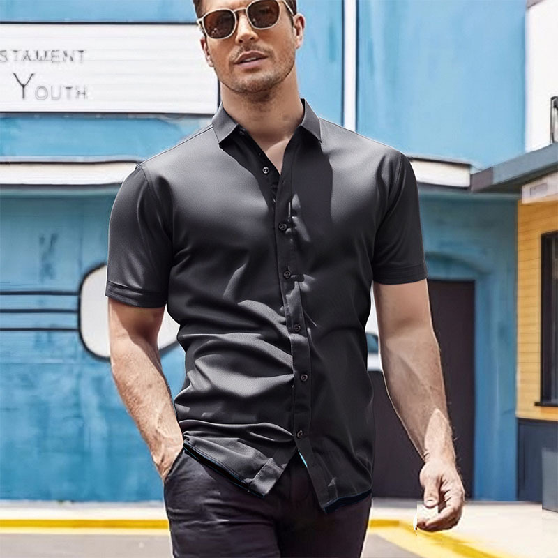 Men's Stretch Slim Fit Button-Down Shirt