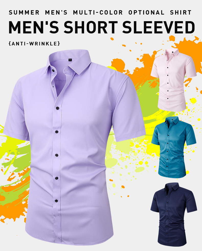 Men's Stretch Slim Fit Button-Down Shirt