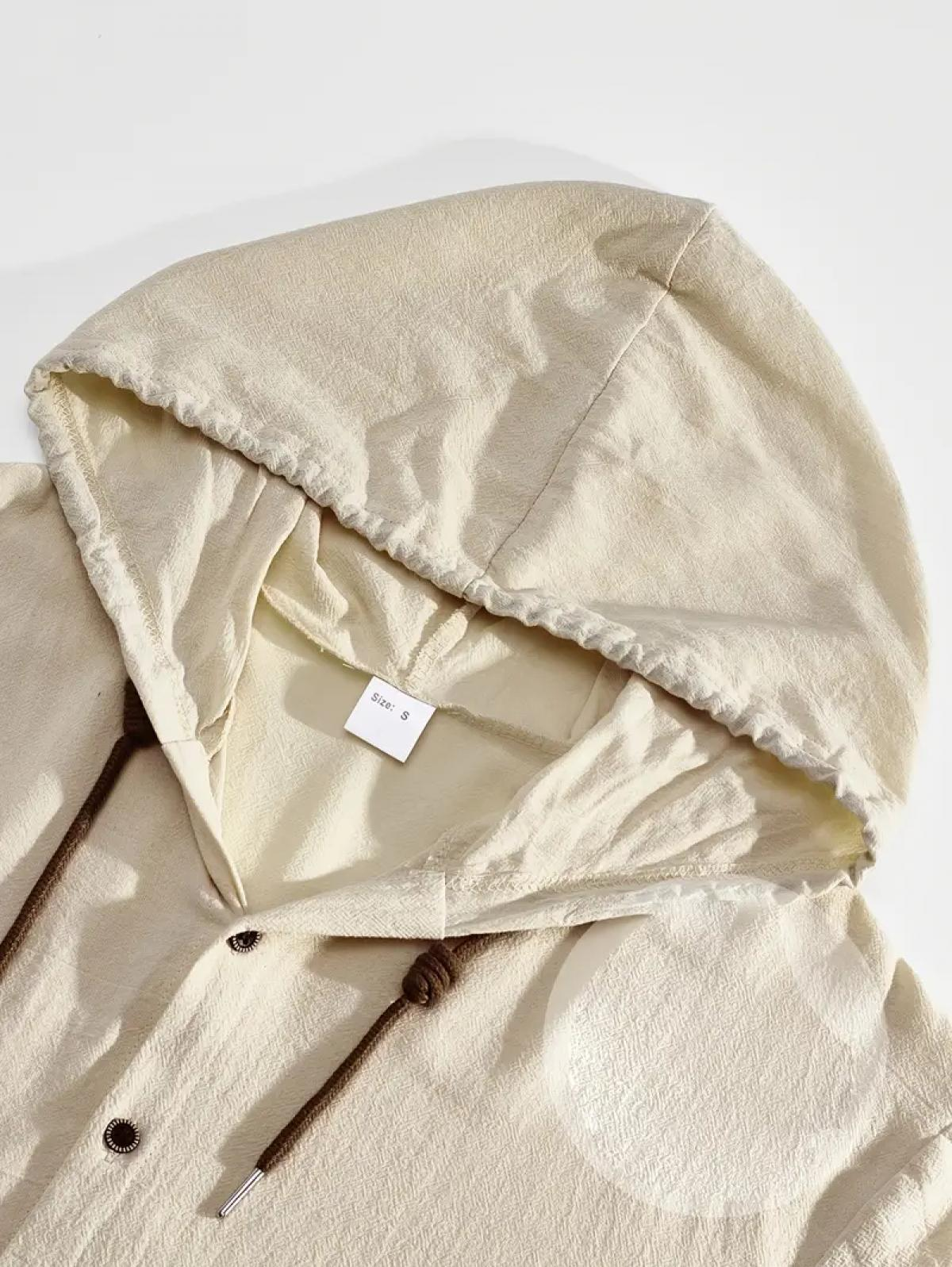 Men's Linen Hoodie Pants Set