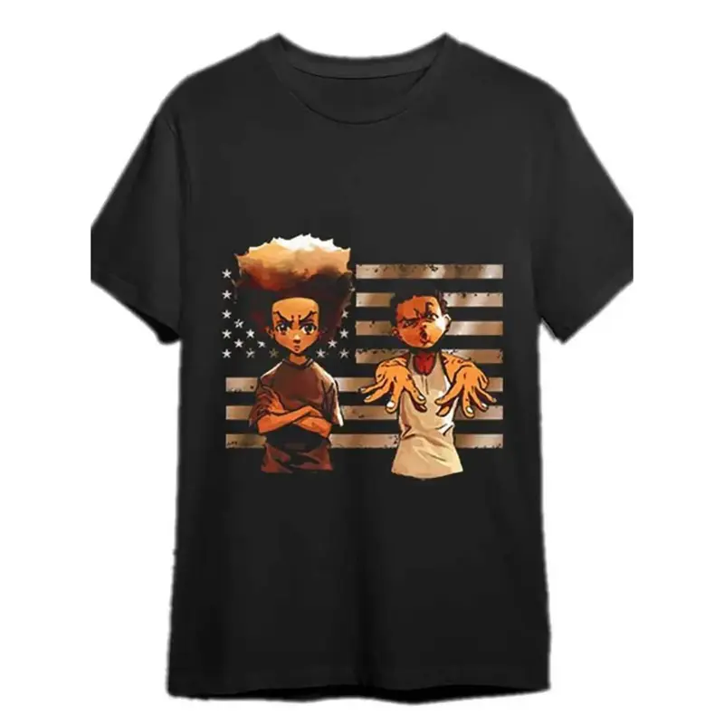 Men's Cartoon Flag Graphic T-Shirt