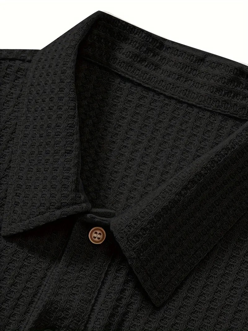 Textured Knit Polo Shirt