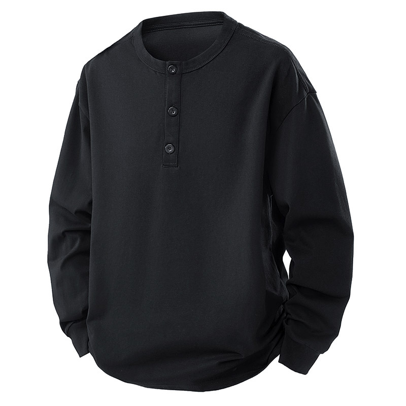 Ribbed Cuff Crewneck Long Sleeve Tee