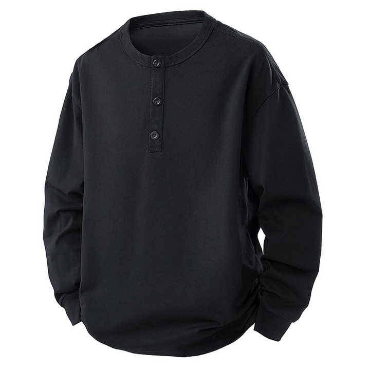 Ribbed Cuff Crewneck Long Sleeve Tee