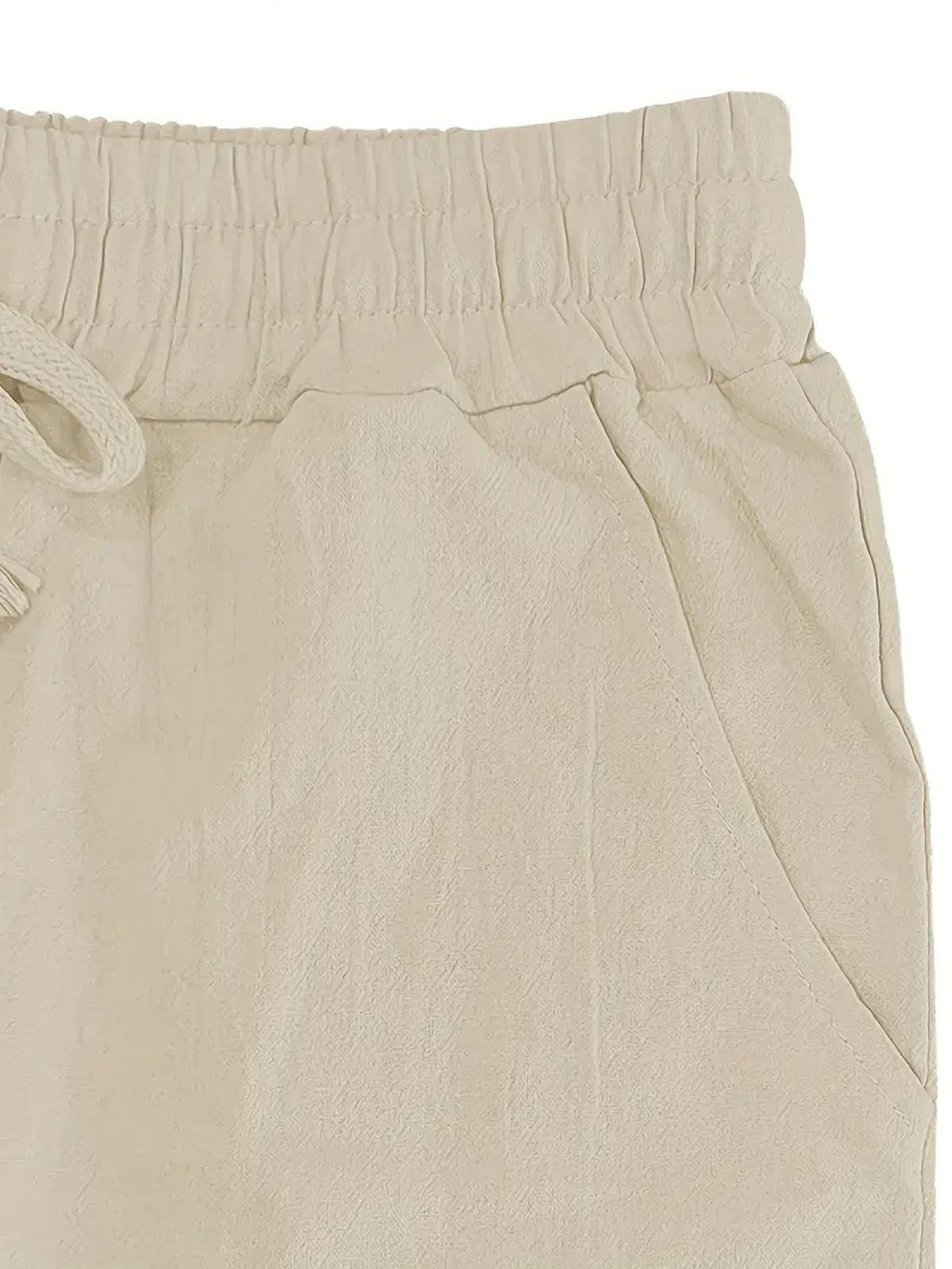 Men's Linen Hoodie Pants Set