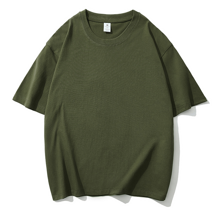 Relaxed Crew Neck Basic T-Shirt