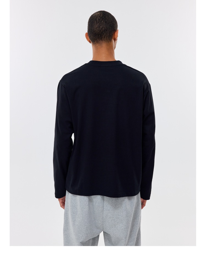Oversized Cropped Long Sleeve Tee