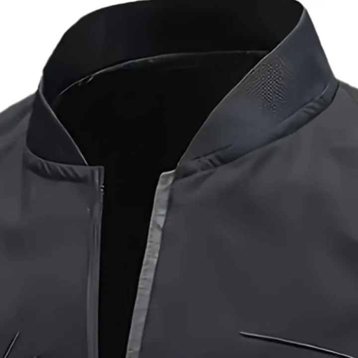 Embroidered Stand Collar Bomber Jacket