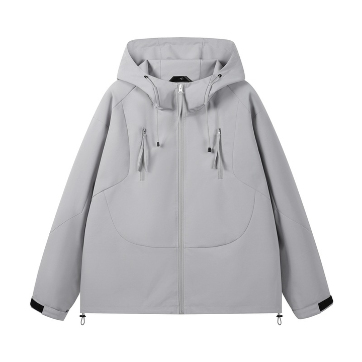 Oversized Hooded Windbreaker Jacket