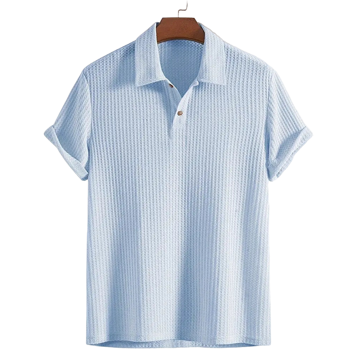 Textured Knit Polo Shirt