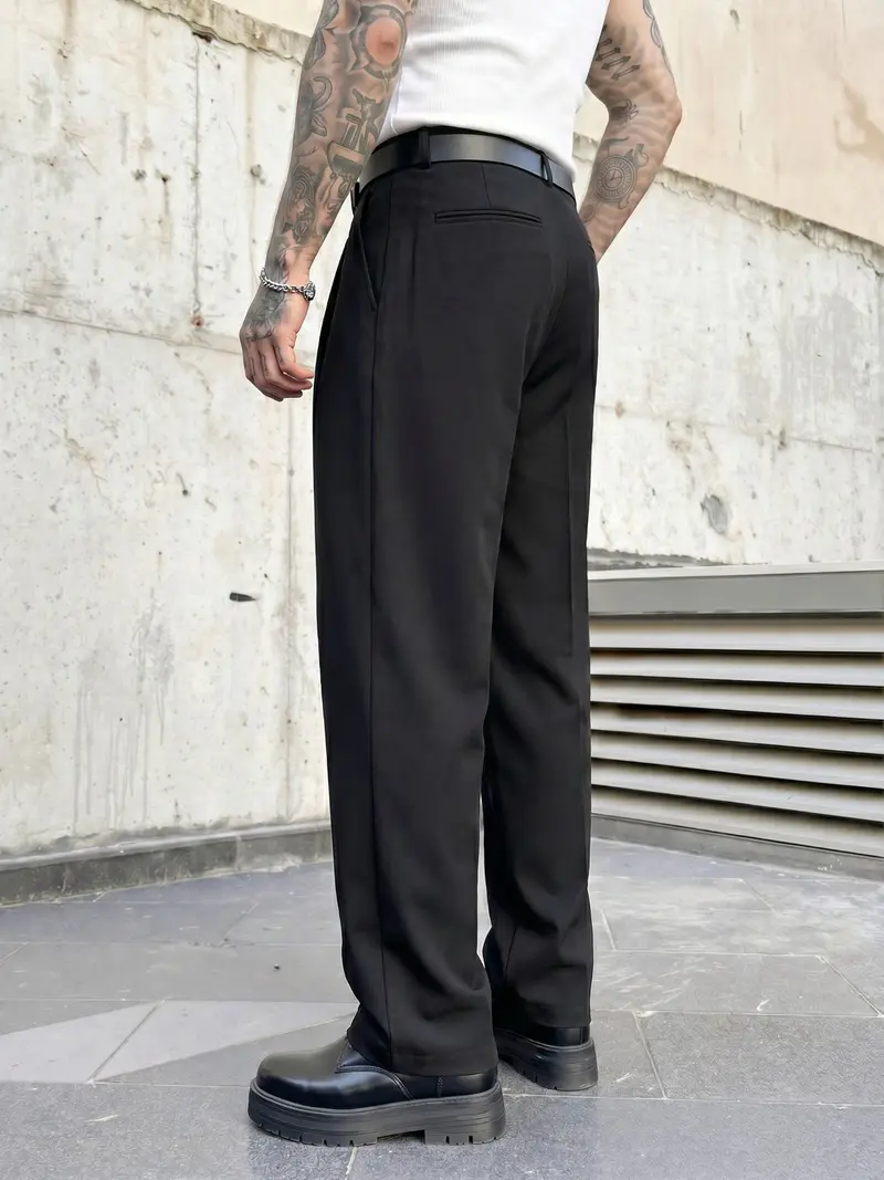 Regular Fit Button-Fly Trousers