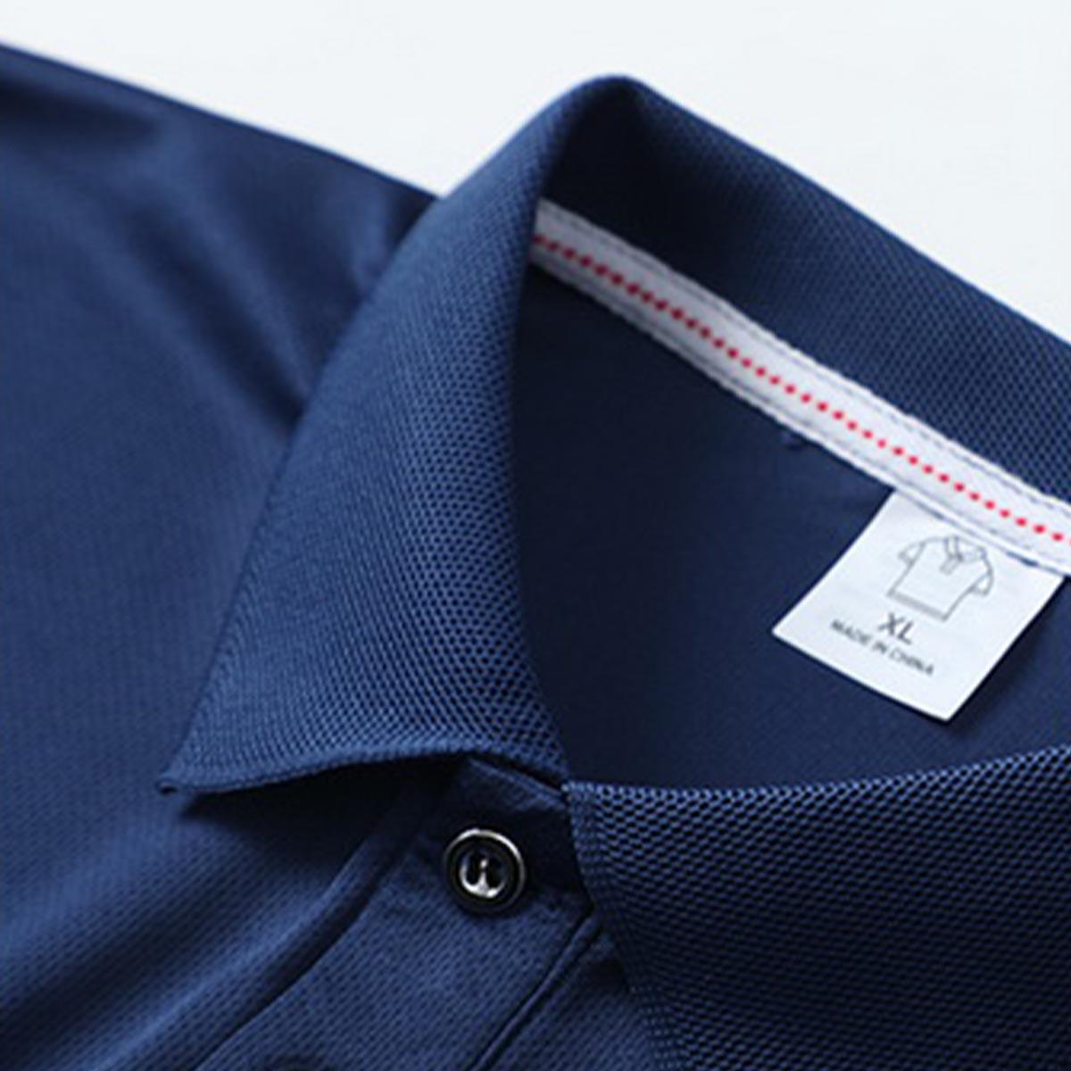 Men's Solid Long Sleeve Quick-Dry Polo