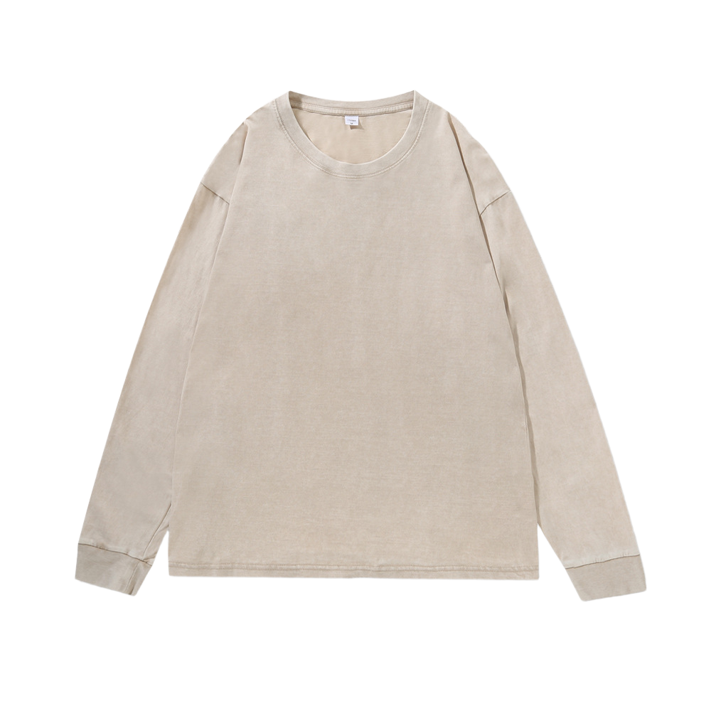 Washed Distressed Crewneck Sweatshirt