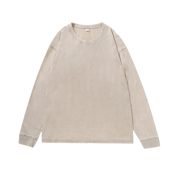 Washed Distressed Crewneck Sweatshirt
