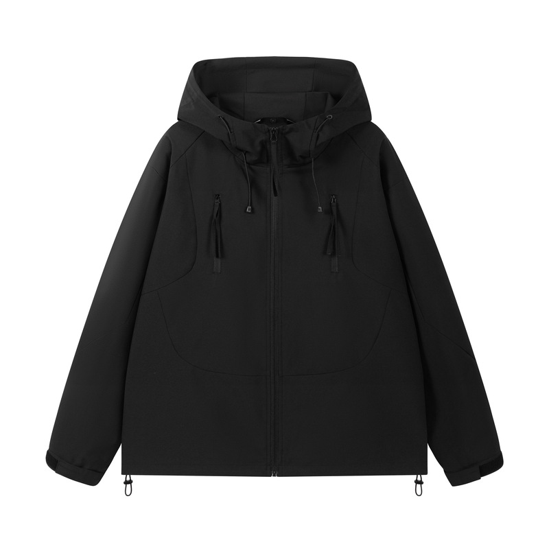 Oversized Hooded Windbreaker Jacket