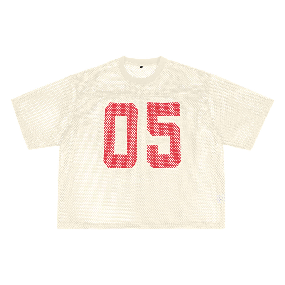 Oversized Football Mesh Jersey Shirt
