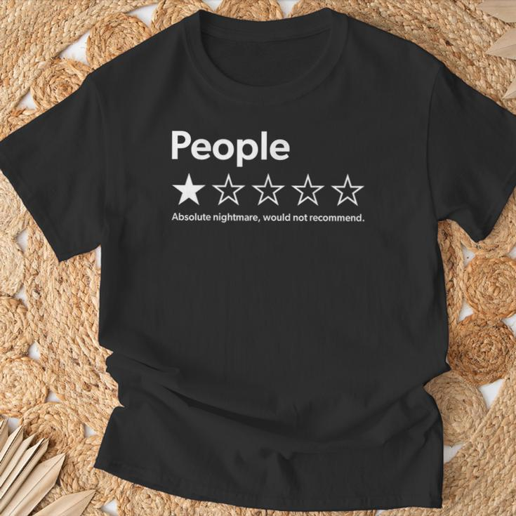 Men's Funny 1-Star Review Cotton Tee