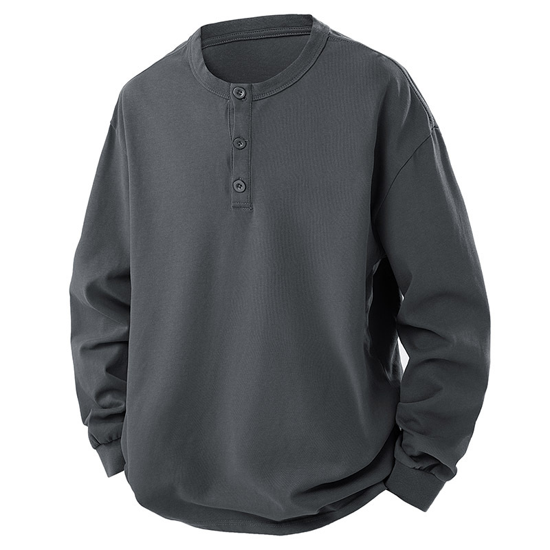 Ribbed Cuff Crewneck Long Sleeve Tee