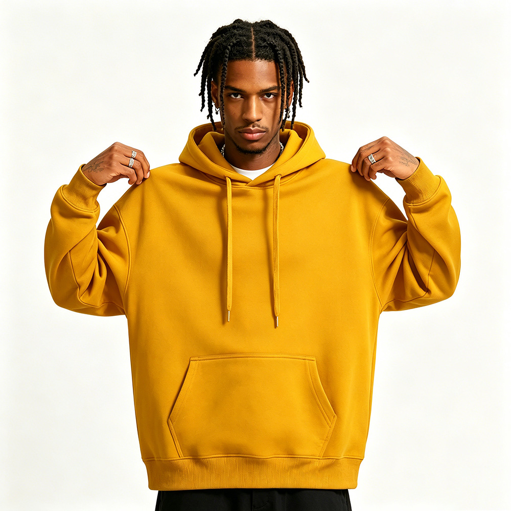 Soft Cotton Blend Pullover Hoodie