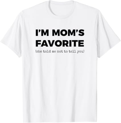Men's Mom's Favorite Cotton Graphic Tee