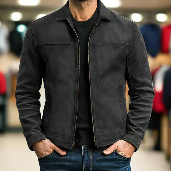 Vintage Washed Leather Jacket